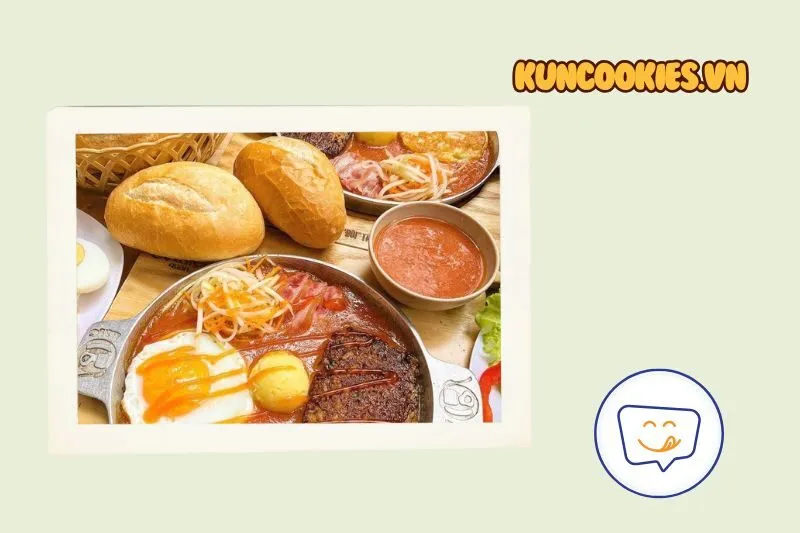 Bánh mì chảo – Cột đèn quán