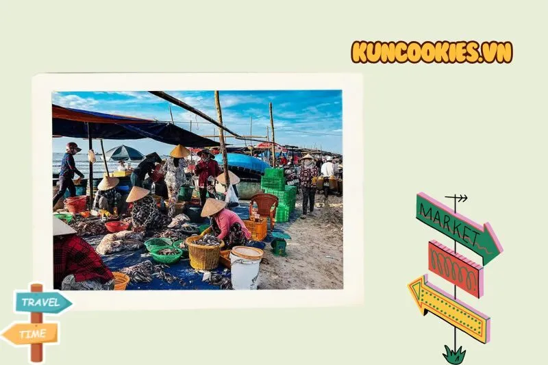 Chợ hải sản Biển Hải Tiến